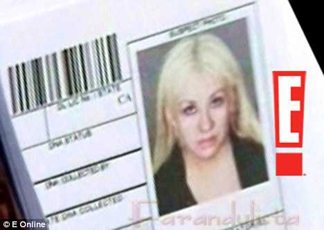 christina aguilera mugshot pic. christina aguilera mugshot