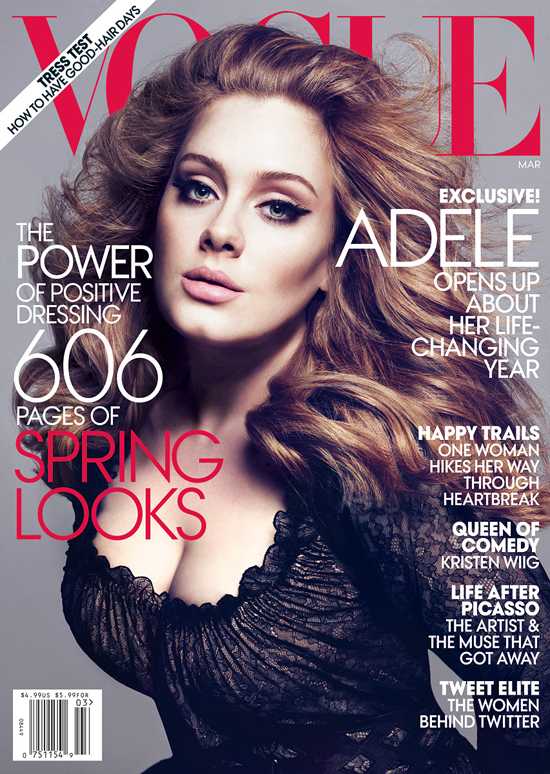 Adele en Vogue magazine [Marzo 2012] | Farandulista