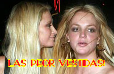 Britney-Paris las peor vestidas (Mr. Blackwell)