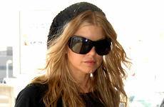 Fergie en el aeropuerto de Sydney