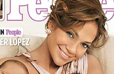 Jennifer Lopez y sus gemelos en People magazine