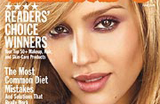 Jessica Alba posa como Chaplin en Allure magazine