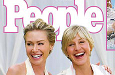 Primera foto de la boda de Ellen y Portia en People