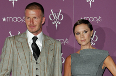 Victoria y David Beckham en el lanzamiento de Signature