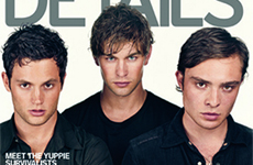 Los Gossip Boys, Ed, Penn y Chace en Details Magazine