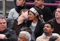 ed westwick kiss jessica szohr at lakers 03.thumbnail