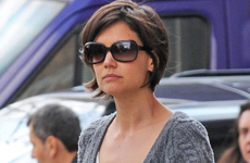 Katie Holmes rumbo a su ensayo en New York