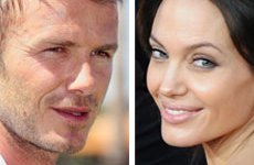 Beckham niega promos sexy con Angelina Jolie para Armani