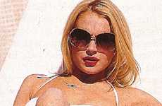 Lindsay Lohan se corta y se roba ella misma??