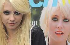 Taylor Momsen posa junto a su portada en Teen Vogue