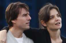 Katie Holmes romantica visita a Tom en el set de Wichita