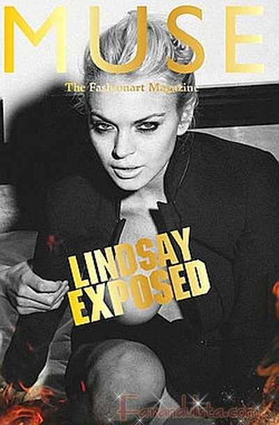 lindsay lohan muse magazine cover photo