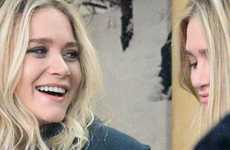 Las Olsen presentando de su linea Olsenboye en Good Morning America