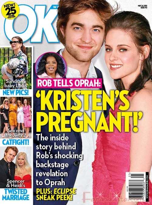 Kristen Stewart Pregnant OK cover