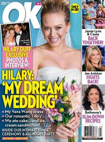 Hilary Duff wedding Ok magazine