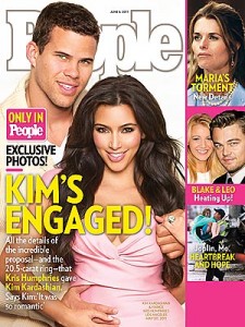 kim kardashian engaged