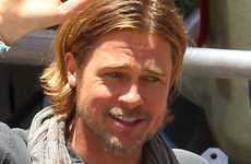 Brad Pitt en el set de World War Z en Malta