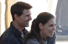 Katie Holmes y Tom Cruise en el set de ‘One Shot’