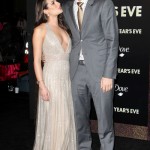 Lea Michele y Ashton Kutcher en la Premier de New Year's Eve