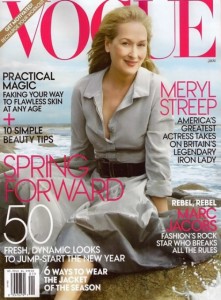 Meryl Streep First Vogue Cover January 2012
