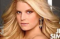 Jessica Simpson embarazada y desnuda en Elle Magazine