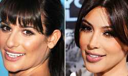 Lea Michele y Kim Kim Kardashian – Twins?