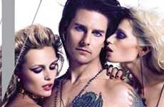 Tom Cruise como Stacee Jaxx (Rock of Ages) en W magazine