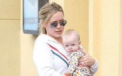 Hilary Duff y Baby Luca en L.A