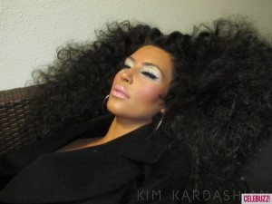 kim kandarshian diana ross makeup clown 1