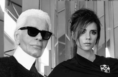 Victoria Beckham posa para Karl Lagerfeld