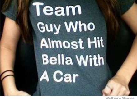 team guy who almost hit bella with a car