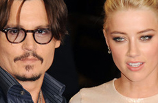 Johnny Depp y Amber Heard juntos en un Concierto