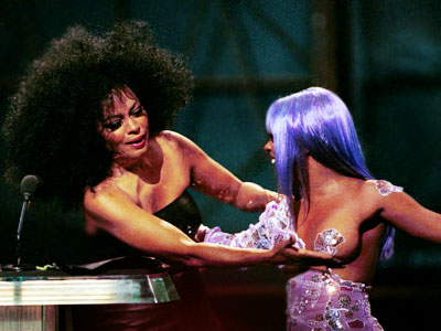 diana ross lil kim boob mtv awards