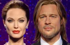 Nuevas estatuas de cera de Brangelina en el Madame Tussauds