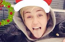 Miley Cyrus les desea Feliz Navidad!