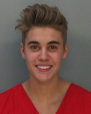 justin bieber mugshot