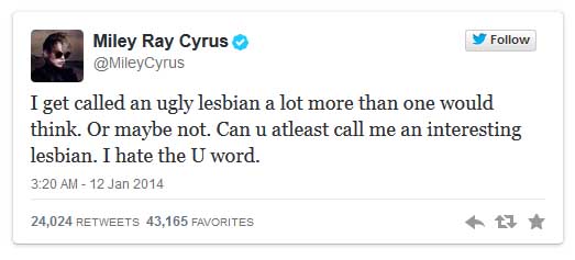 miley tweet