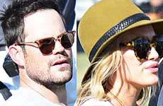 Hilary Duff y Mike Comrie juntos en Coachella