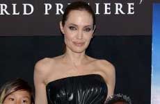 Angelina Jolie y sus Brangelinos en la premier Mundial de Maléfica