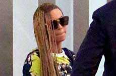 Beyonce estrena nueva y larga peluca!!