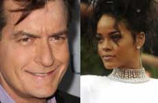 Charlie Sheen insulta a Rihanna por rechazar a su novia