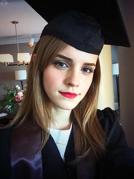 emma watson college graduation