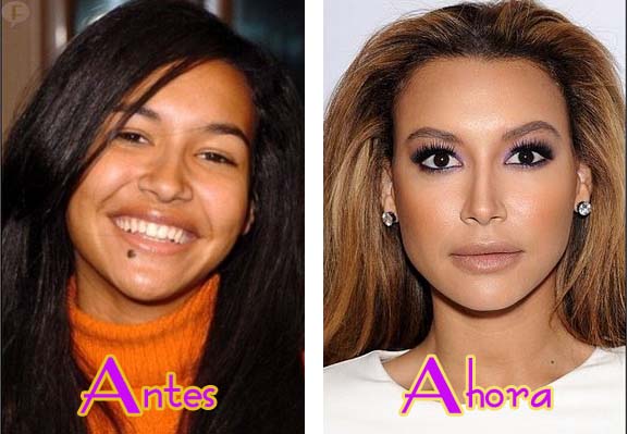 naya rivera antes despues before after