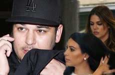 Rob Kardashian no habla con Kim y Khloe desde el drama de la boda