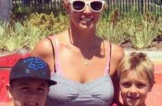 Britney Spears y sus hijos en Disneyland
