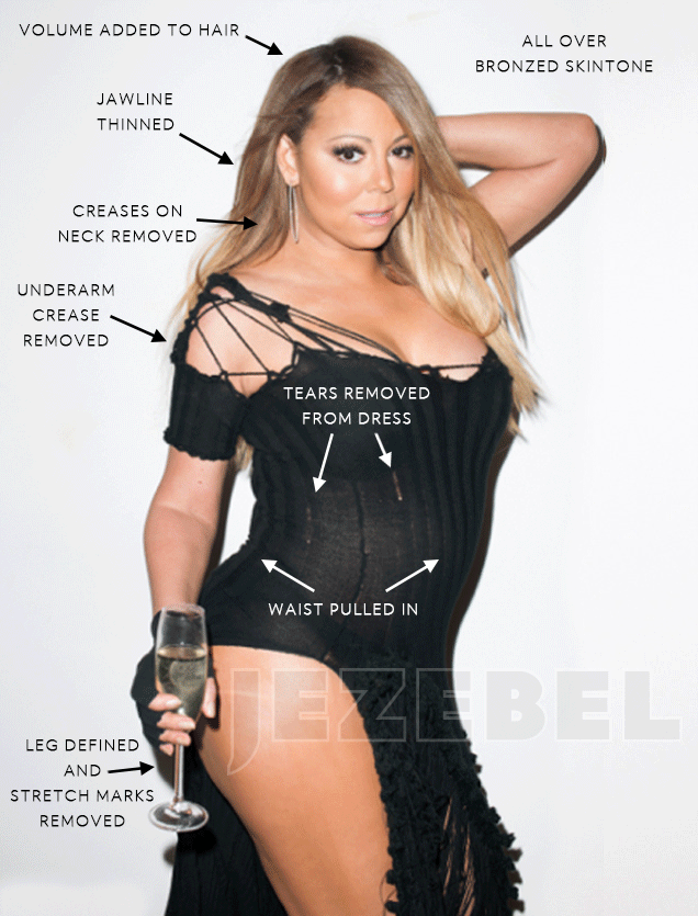 Mariah Carey REAL - SIN PHOTOSHOP!
