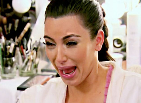 kim kardashian crying face