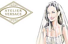 Donatella Versace diseñó el Vestido de Novia de Angelina Jolie