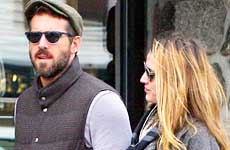 Blake Lively embarazada paseando con Ryan Reynolds