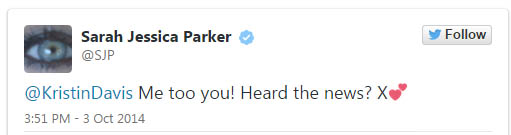 sarah jessica parker tweet